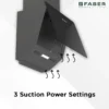Faber Hood Mojito 60cm power suction settings