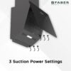 Faber Hood Mojito 90cm 3 suction power setting