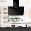 Faber Hood Zenith 90cm chimney in kitchen