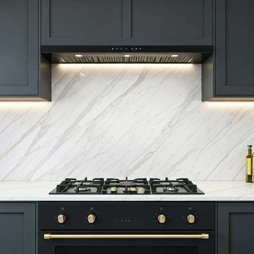 Premium kitchen with chimney and hob