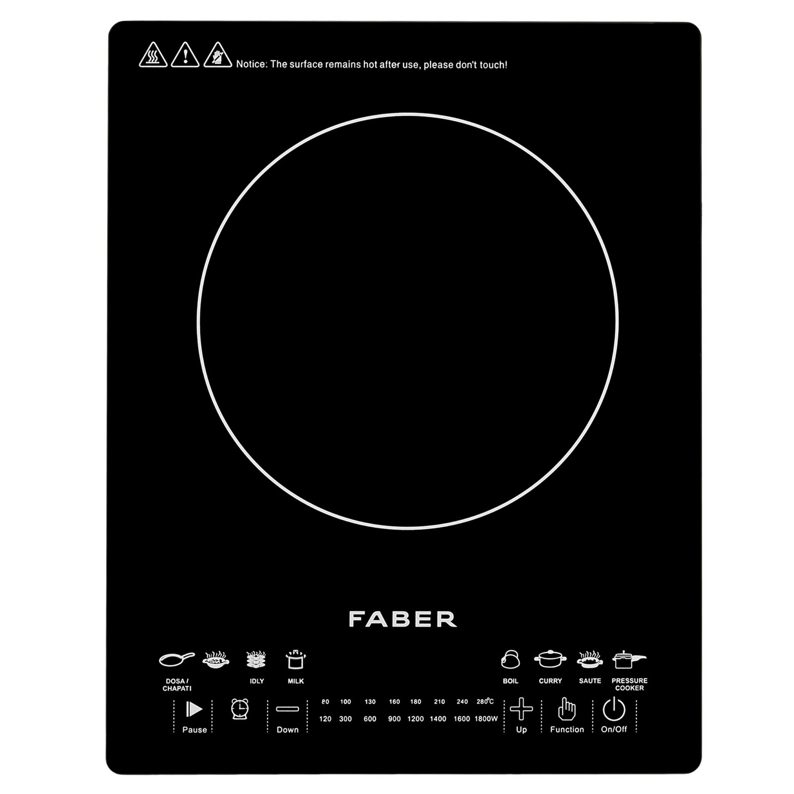 Faber INDUCTION FIP REMO BK | Official Faber image 2 | SKU 108.0720.111 | Ajay Trading Co.
