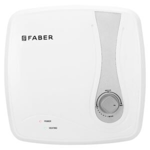 Faber LEXUS 10 (White + Silver) water heater / geyser | Ajay Trading Co. product image