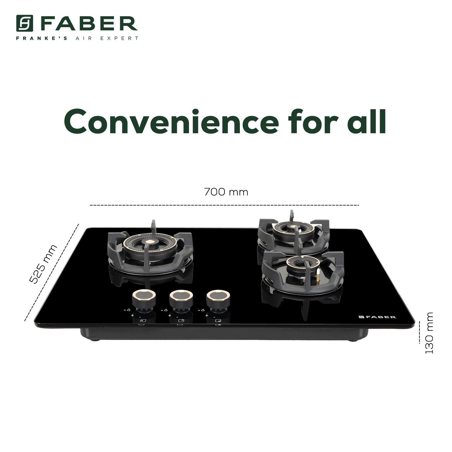 Faber Hob Experia Ht703 Alu AI IN Built-in hob official Faber model image 7 | SKU 106.0750.952 | Ajay Trading Co.