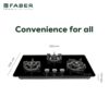 Faber Hob Experia Ht753 Alu AI FFD IN Flame Failure Device Built-in hob official Faber model image 7 | SKU 106.0750.953 | Ajay Trading Co.
