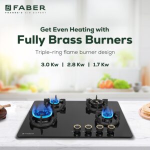Faber Hob Experia Ht704 Alu AI IN Built-in hob official Faber model image 2 | SKU 106.0750.954 | Ajay Trading Co.