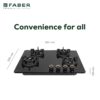 Faber Hob Experia Ht704 Alu AI IN Built-in hob official Faber model image 7 | SKU 106.0750.954 | Ajay Trading Co.