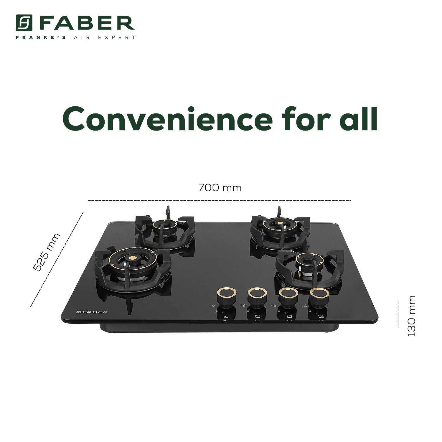 Faber Hob Experia Ht704 Alu AI IN Built-in hob official Faber model image 7 | SKU 106.0750.954 | Ajay Trading Co.