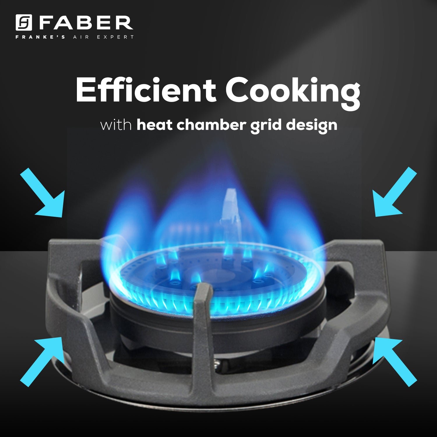 Faber Hob Experia Ht754 Alu AI FFD IN Flame Failure Device Built-in hob official Faber model image 5 | SKU 106.0750.955 | Ajay Trading Co.