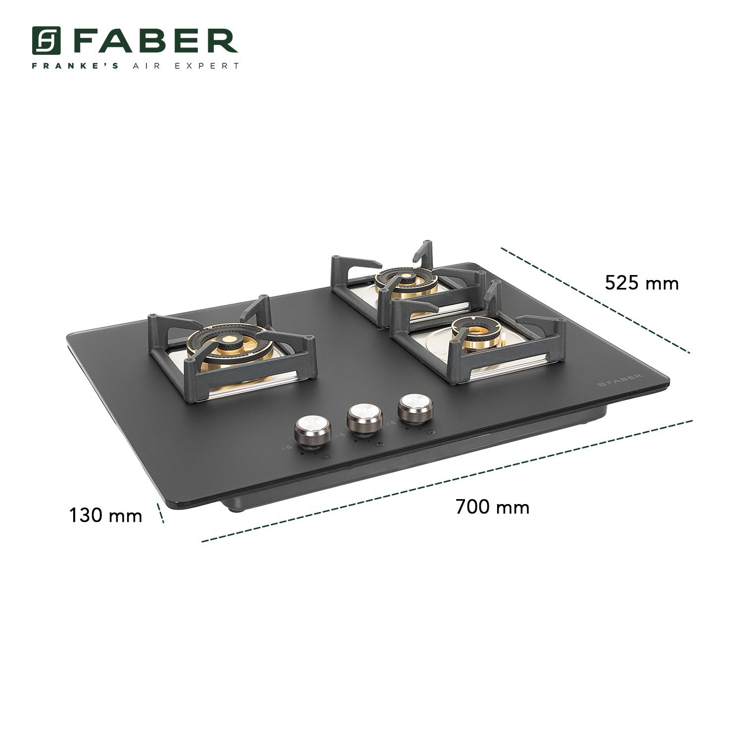 Faber Hob Bella Ht703 BR AI IN Spill Proof Design Built-in hob official Faber model image 6 | SKU 106.0750.957 | Ajay Trading Co.