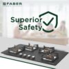 Faber Hob Bella Ht904 BR AI FFD IN Spill Proof Design Built-in hob official Faber model image 7 | SKU 106.0750.963 | Ajay Trading Co.
