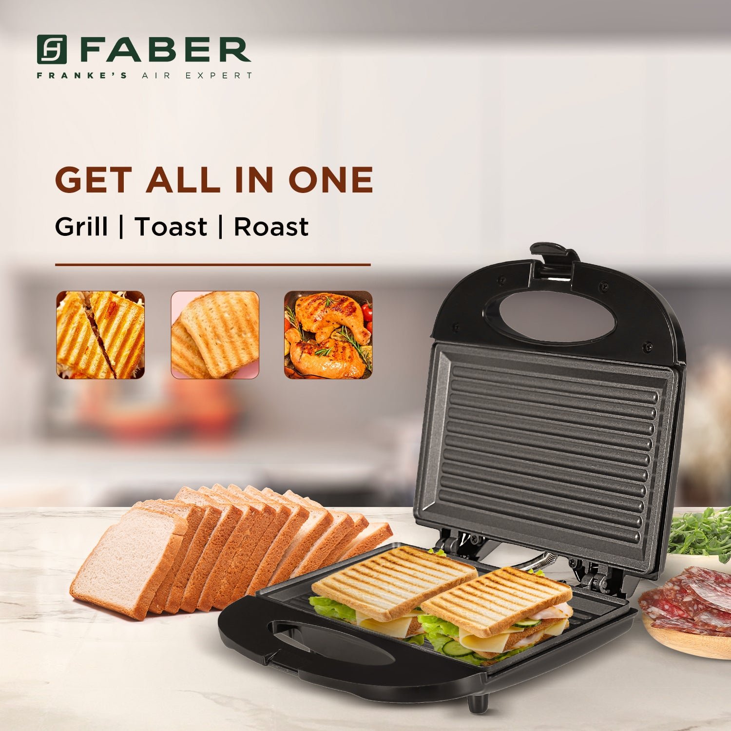 Faber FSTG 750 BK official Faber image 4 | SKU 131.0629.764 | Ajay Trading Co.
