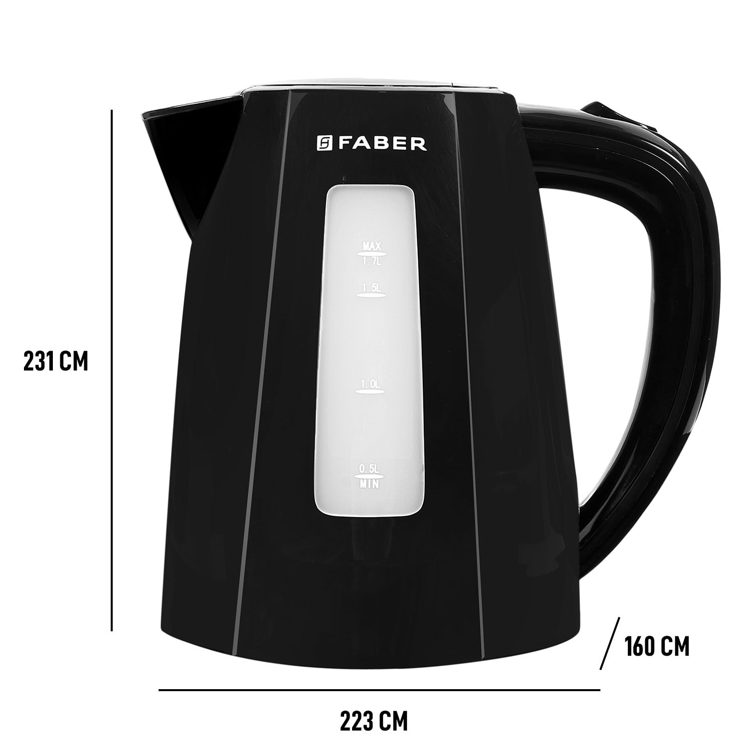 Faber FWK 1.7 BK official Faber image 8 | SKU 131.0637.256 | Ajay Trading Co.