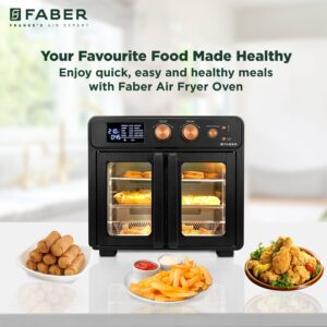 Faber Air fryer OTG, FAO 25L 15F BK, Qish official Faber image 2 | SKU 131.0695.378 | Ajay Trading Co.