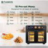 Faber Air fryer OTG, FAO 25L 15F BK, Qish official Faber image 3 | SKU 131.0695.378 | Ajay Trading Co.