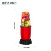 Faber SPORTZ BLENDER FSB 3in1 RED VELVET official Faber model image 7 | SKU 131.0710.238 | Ajay Trading Co.