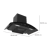 Faber Hood Enigma Bldc Hc Sc Fl Bk In 90 Kitchen Chimney official Faber product image 3 | SKU 325.0738.148 | Ajay Trading Co.