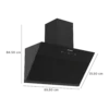 Faber Hood Aether Bldc Hc Sc Fl Bk In 90 Kitchen Chimney official Faber product image 3 | SKU 330.0733.452 | Ajay Trading Co.