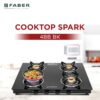 Faber COOKTOP SPARK 4BB BK | Official Faber image 2 | SKU 106.0708.173 | Ajay Trading Co.