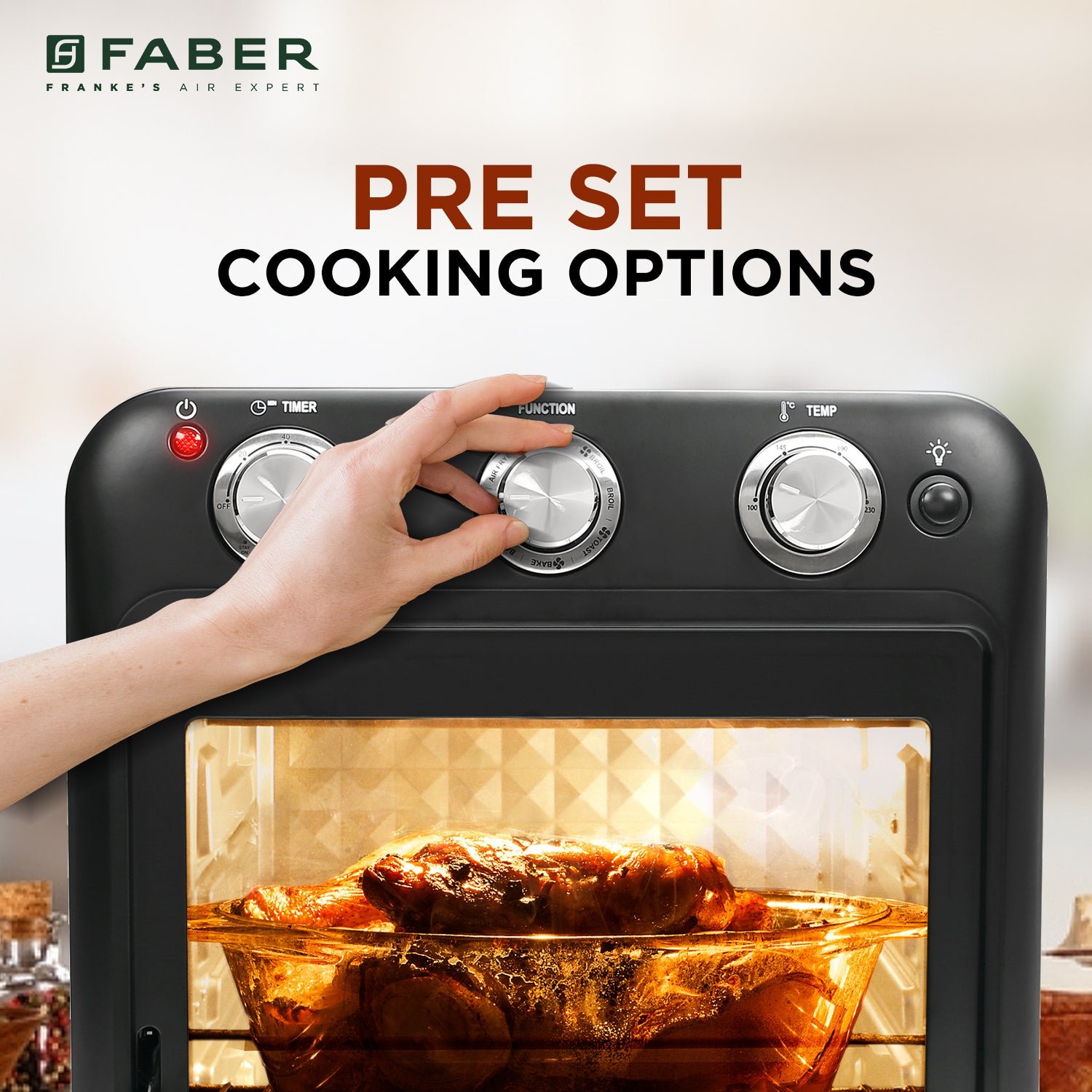 Faber FAF 20L OVEN 2in1 BK | Official Faber image 3 | SKU 131.0695.376 | Ajay Trading Co.