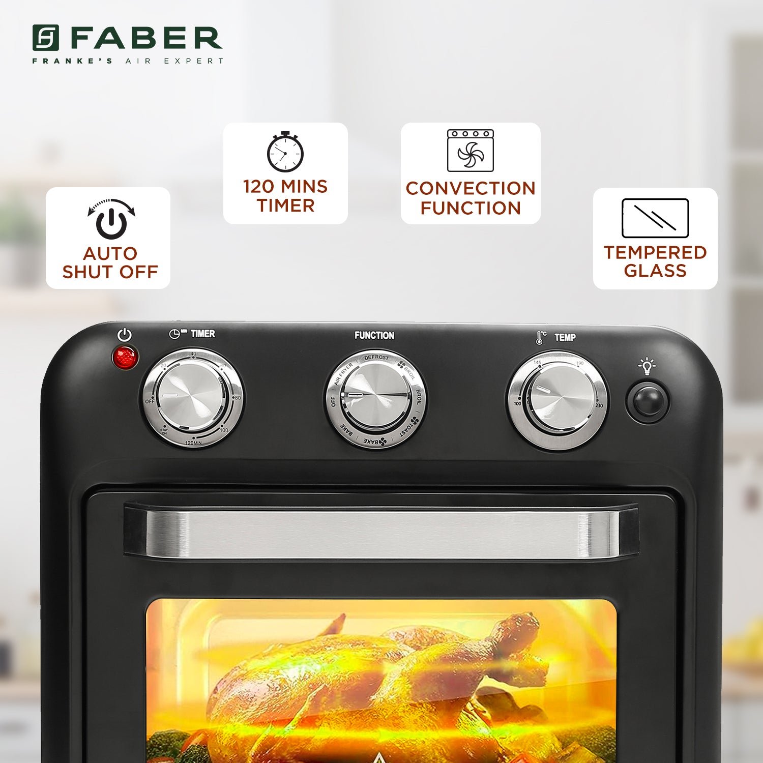 Faber FAF 20L OVEN 2in1 BK | Official Faber image 5 | SKU 131.0695.376 | Ajay Trading Co.