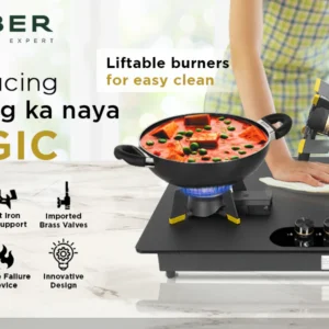 Faber Hob Magiclift HT904 BR CI AI official image 1 | SKU 106.0737.442 | Ajay Trading Co.