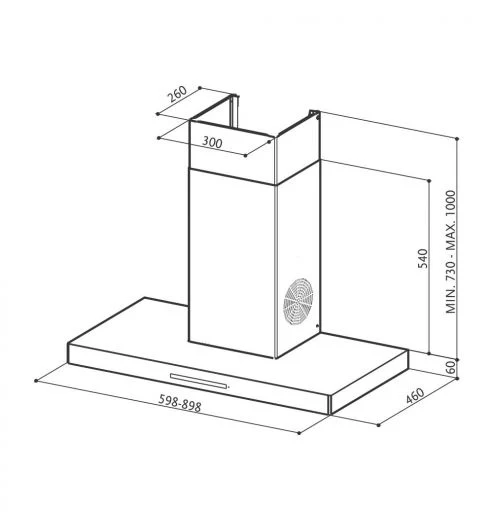 Faber STILUX 3D T2S2 BK TC LTW 60 official image 2 | SKU 325.0556.198 | Ajay Trading Co.