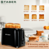 Faber FT 750W BK LID - Pop Up Toaster | Official Faber image 5 | SKU 131.0678.274 | Ajay Trading Co.
