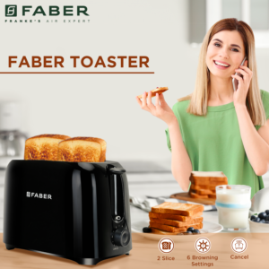Faber FT 750W BK LID - Pop Up Toaster | Official Faber image 2 | SKU 131.0678.274 | Ajay Trading Co.