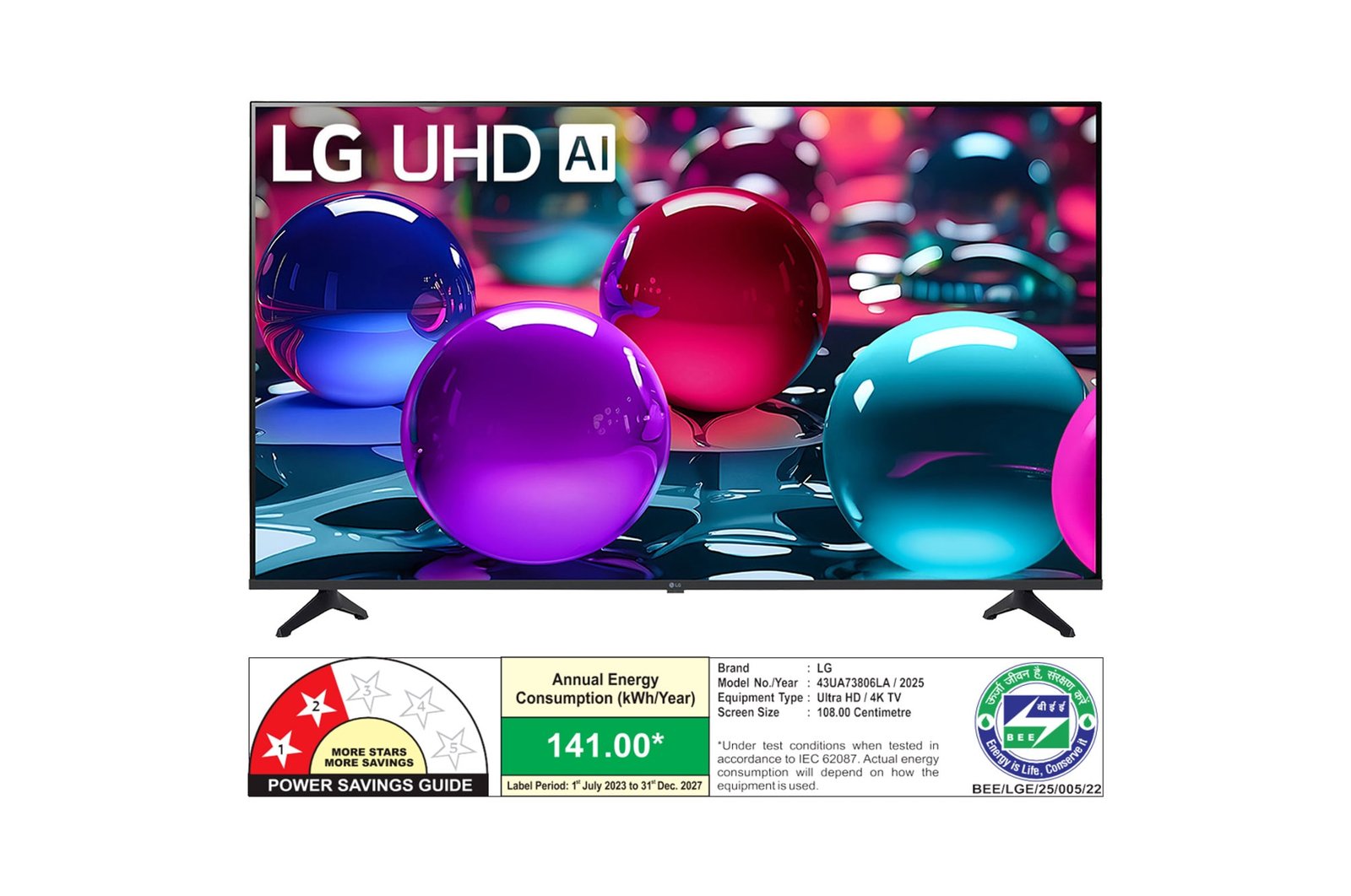 LG 43UA73806LA 43-inch 4K Smart TV
