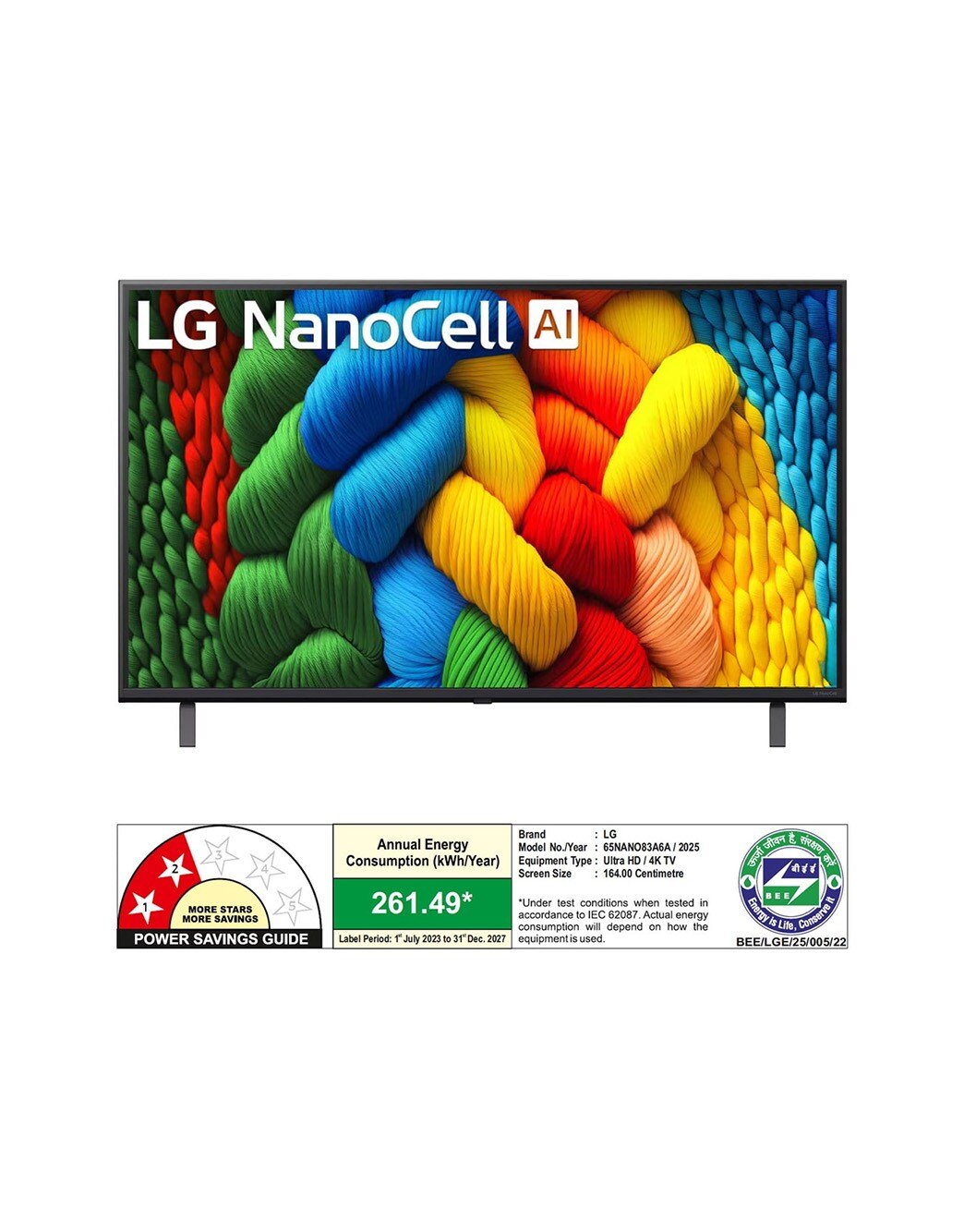 LG 65NANO83A6A 65-inch 4K Smart TV