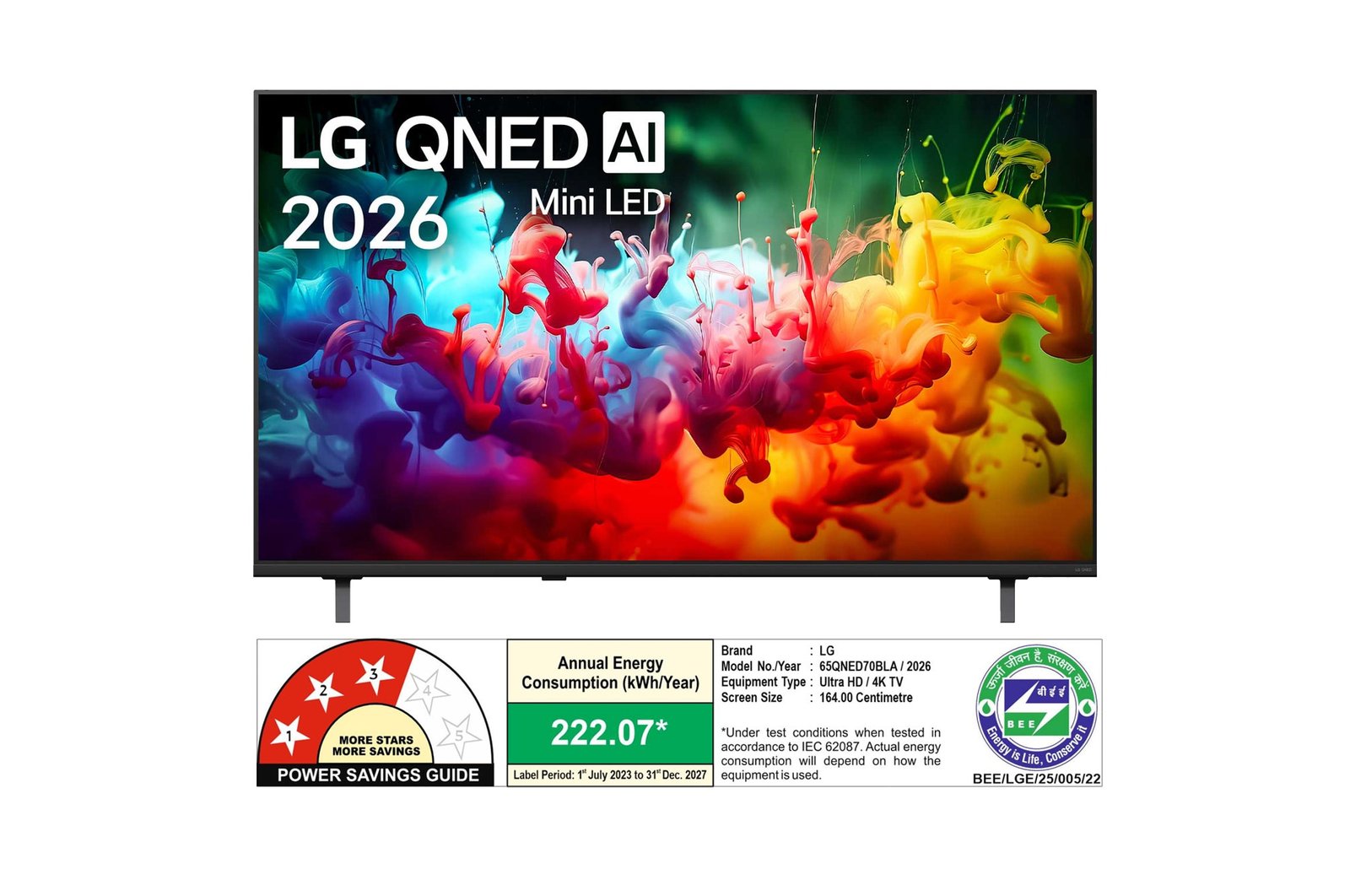 LG 65QNED70BLA 65-inch 4K Smart TV