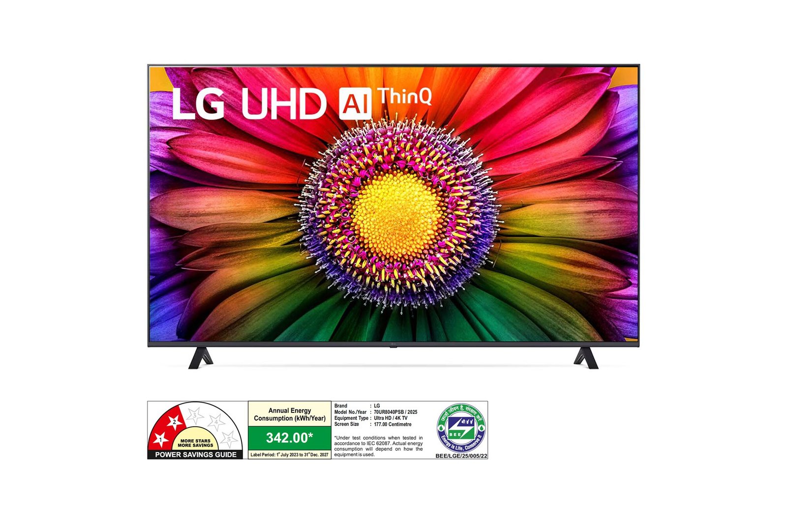 LG 70UR8040PSB 70-inch 4K Smart TV