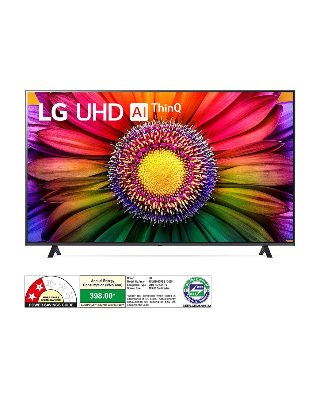 LG 75UR8050PSB 75-inch 4K Smart TV