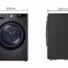 LG DHV09SAB 9 kg tumble dryer official product image