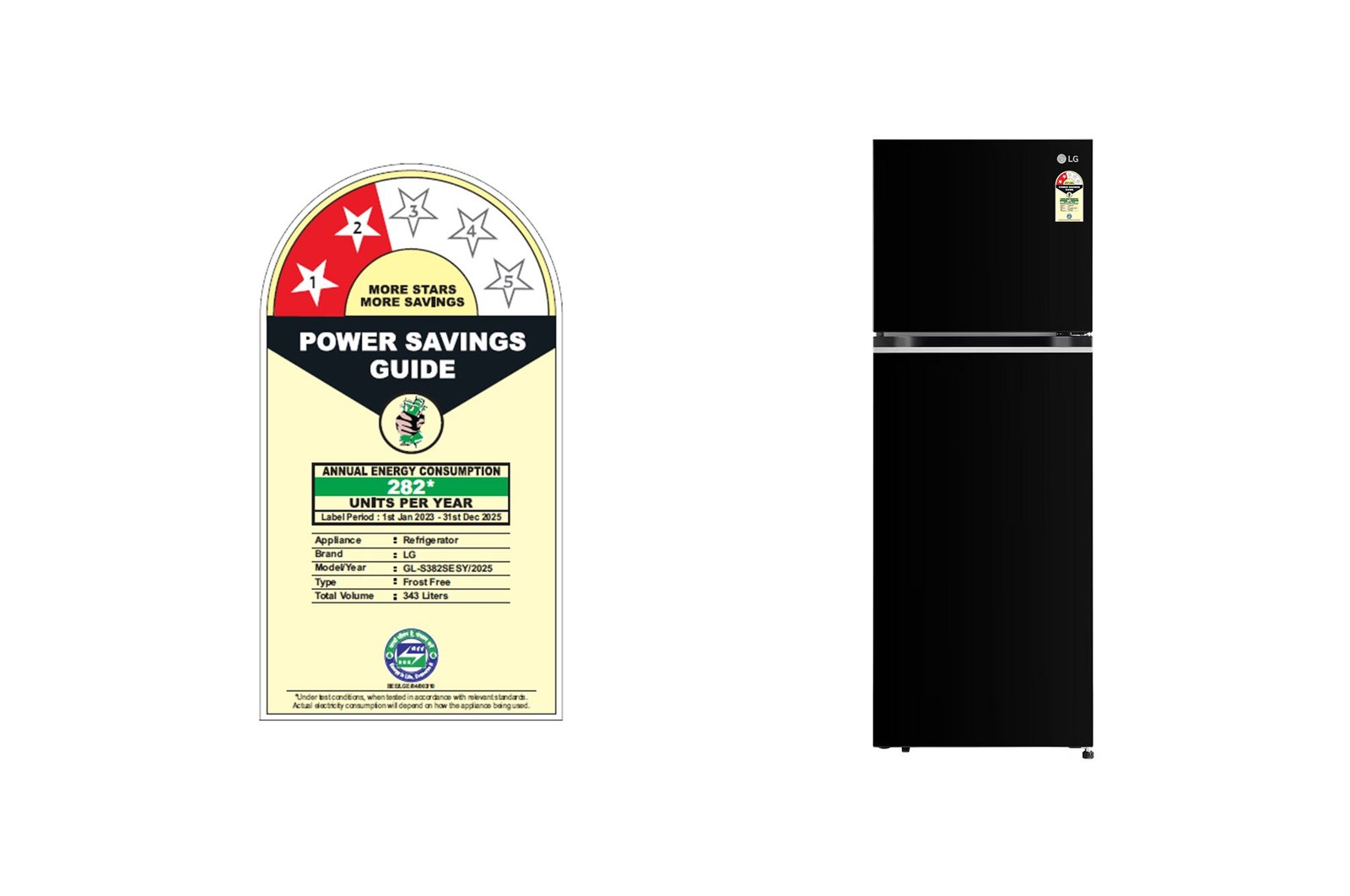 LG GL-S382SESY Double Door Refrigerator