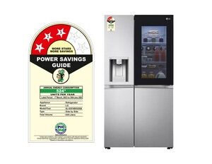 LG GL-X257ABS3 Side by Side Refrigerators front view