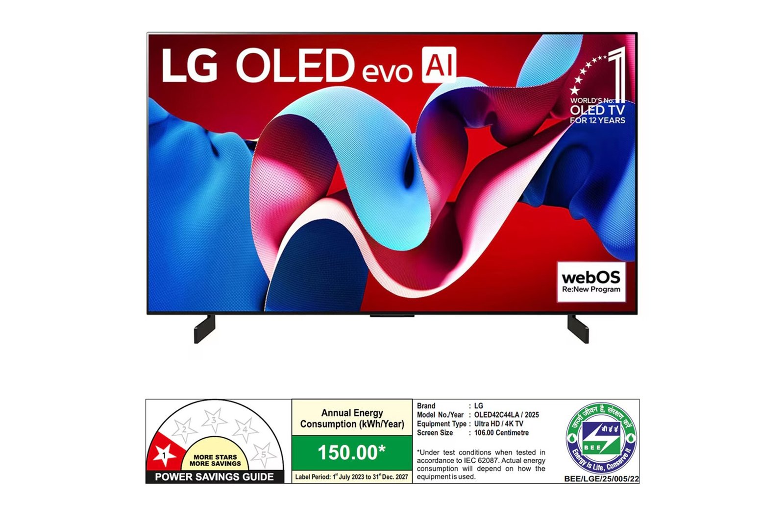 LG OLED42C44LA 42-inch 4K Smart TV