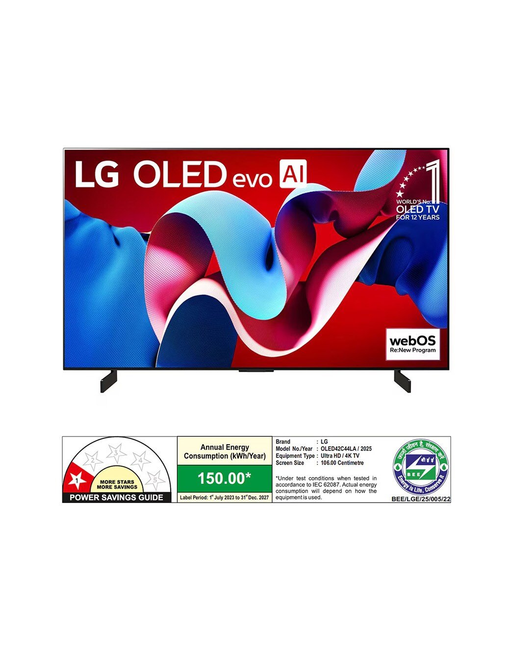 LG OLED42C44LA 42-inch 4K Smart TV