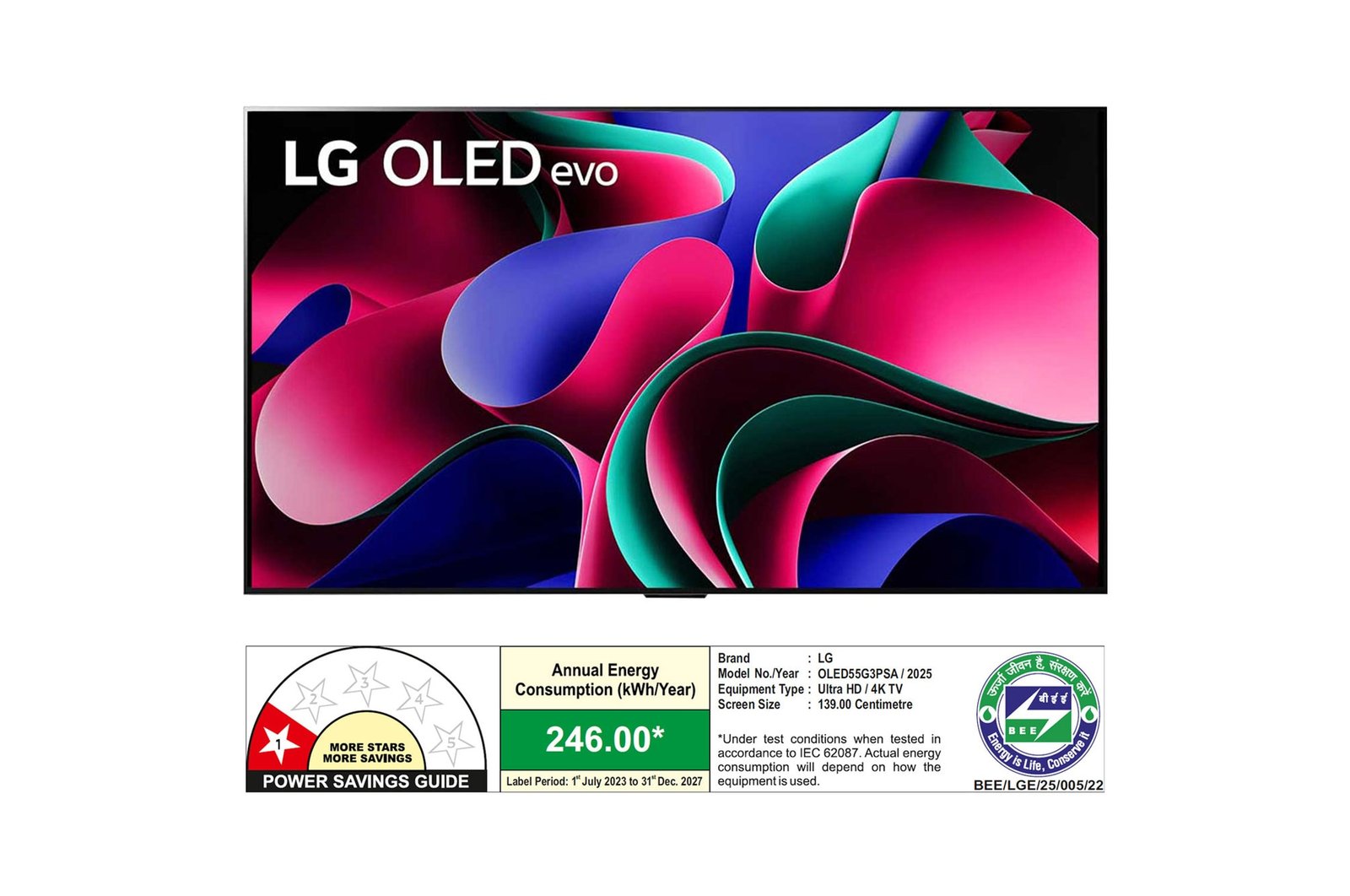 LG OLED55G3PSA 55-inch 4K Smart TV