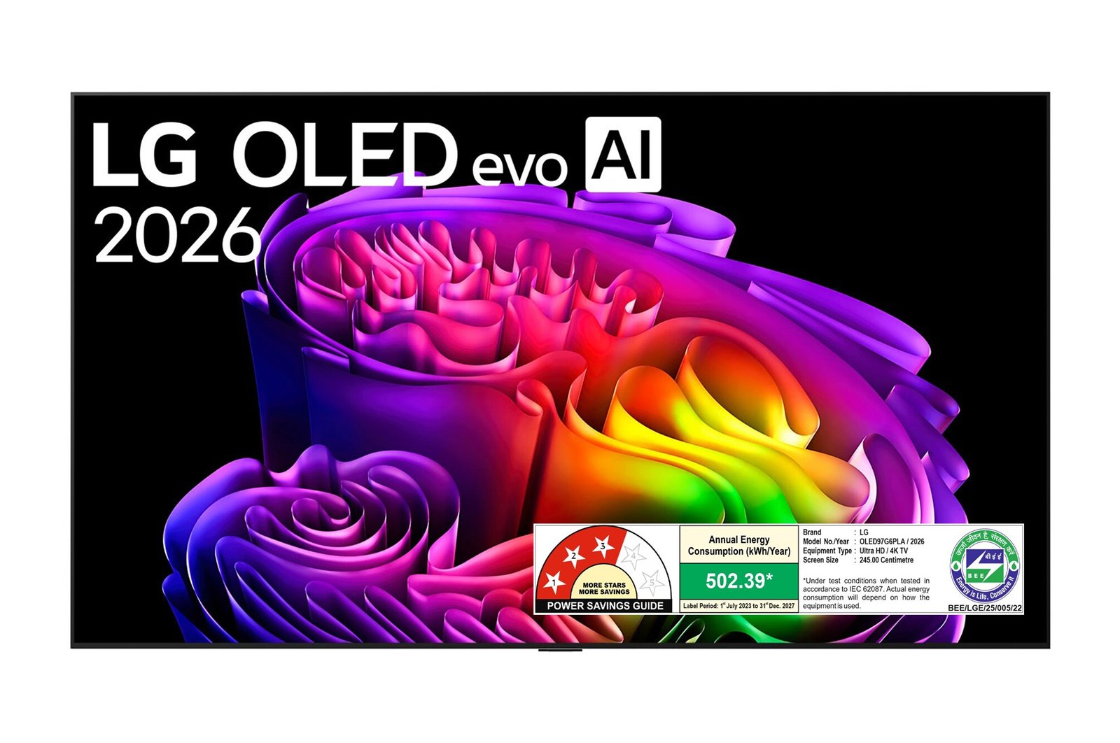 LG OLED97G6PLA 97-inch OLED evo AI G6 4K TV