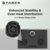 Faber Hob Della Hd783 Ci Ai built-in hob official Faber full hob image 3 | SKU 106.0711.364 | Ajay Trading Co.
