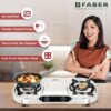 Faber Hob Cooktop Crystal 2bb Ss built-in hob official Faber full hob image 2 | SKU 106.0696.758 | Ajay Trading Co.