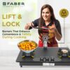 Hob Magiclift HT753 BR CI AI official Faber image 3 | SKU 106.0706.805 | Ajay Trading Co.
