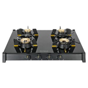 Faber Hob Cooktop Genius 704 BK built-in hob official Faber full hob image 1 | SKU 106.0689.316 | Ajay Trading Co.